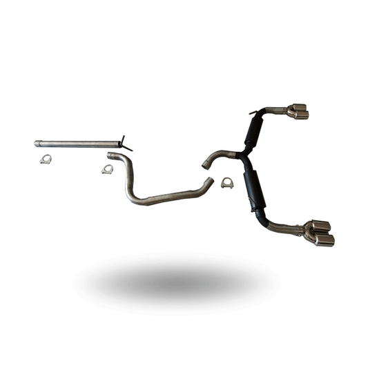 STRAIGHT EXHAUST LINE WITH DOUBLE OUTLET MUFFLERS - GOLF 6