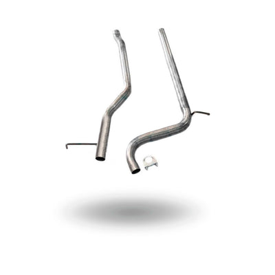 STRAIGHT EXHAUST LINE ON THE LEFT WITH DOUBLE EXIT - GOLF 7