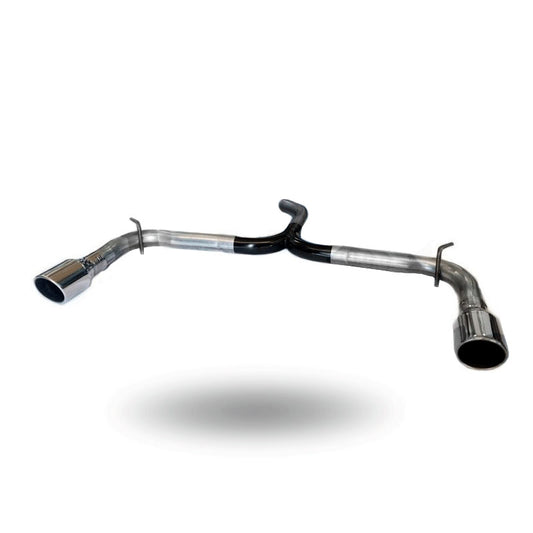 STRAIGHT EXHAUST LINE WITH DOUBLE OUTLET MUFFLERS - GOLF 6