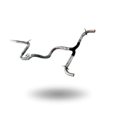 STRAIGHT EXHAUST LINE ON THE LEFT WITH DOUBLE EXIT - GOLF 7