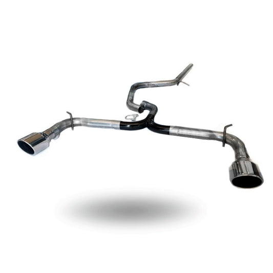 STRAIGHT EXHAUST LINE WITH DOUBLE OUTLET TAILS RS3 - SEAT LEON 1P